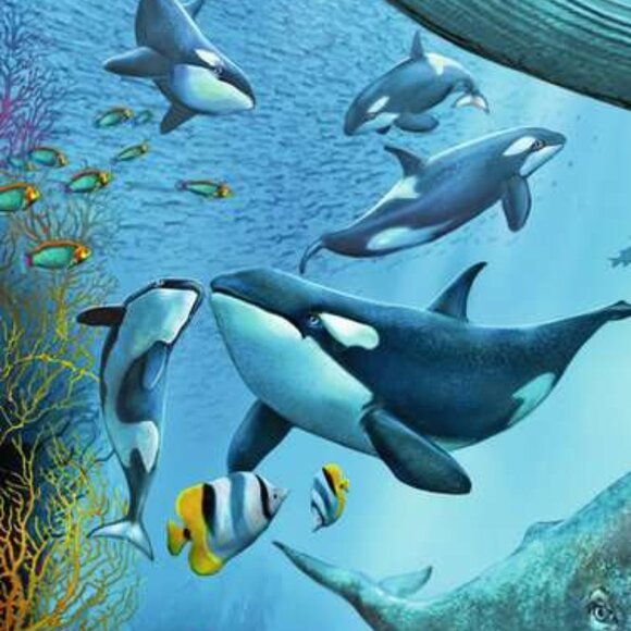 New sealed Ravensburger-3x49 Piece Puzzle Ocean Life (3 different puzzles ) - Picture 7 of 16